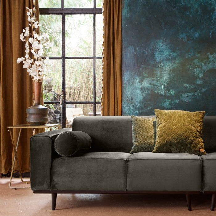 WOOOD Statement 4-zitsbank - Fluweel - Warm Green