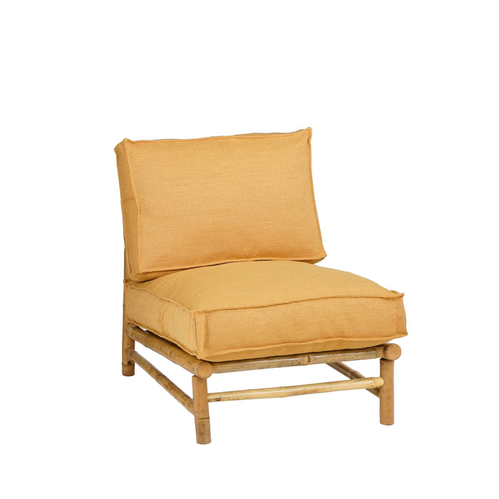 Mica Decorations Tropical Tuinstoel - L60 cm - Bamboe