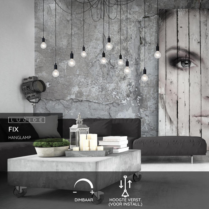 Lucide FIX Hanglamp - Zwart
