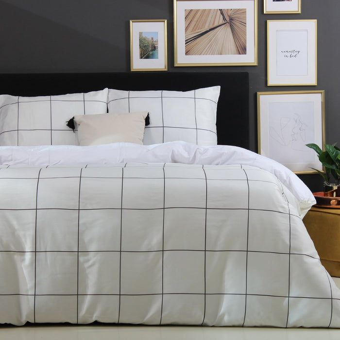 Y-NOT Sverre Wit Dekbedovertrek 240 x 220 cm