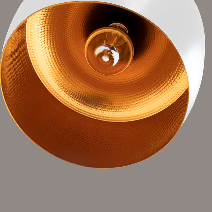 QUVIO Hanglamp rond wit - QUV5070L-WHITE