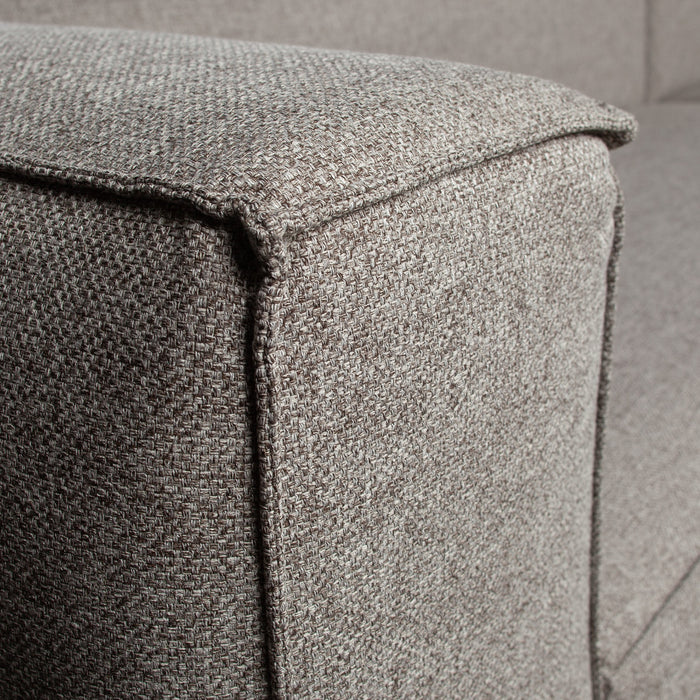 WOOOD Bean Hoekbank met Chaise Longue Rechts - Melange - Light Grey