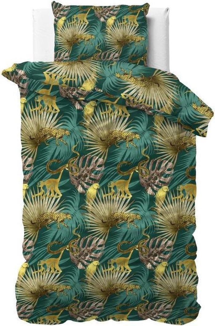 Dekbedovertrek - Golden Botanical - Botanische Print - Met