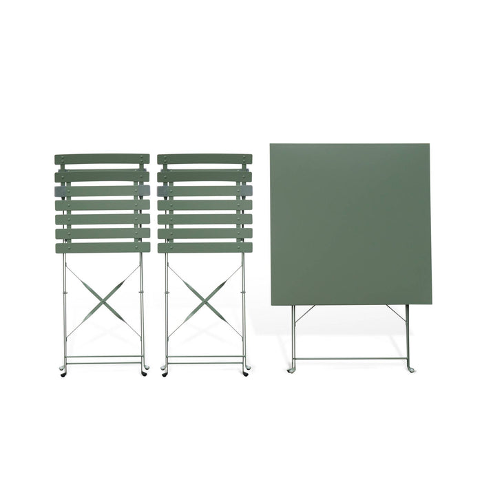 sweeek - Vierkante bistroset 2 stoelen