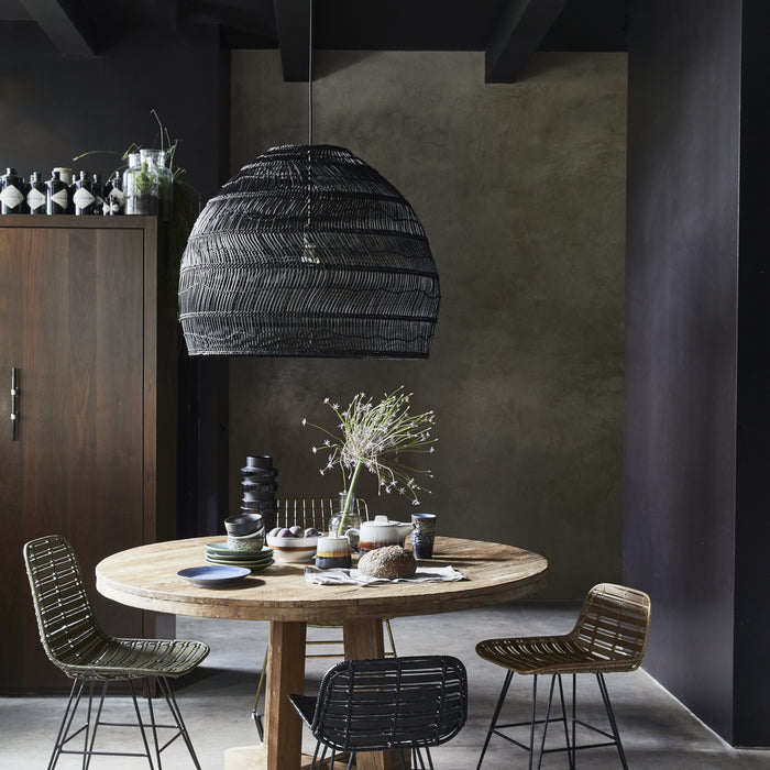 HKliving Wicker Rieten Hanglamp M