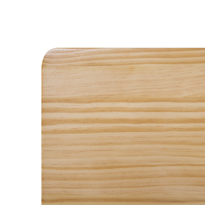 Beliani-ROYAN -Tweepersoonsbed-Lichthout-160 x 200 cm-Dennenhout