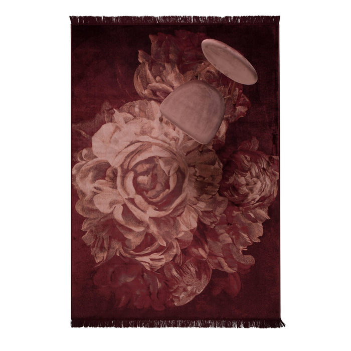 Bold Monkey Stitchy Roses vloerkleed 170x240 - Rood