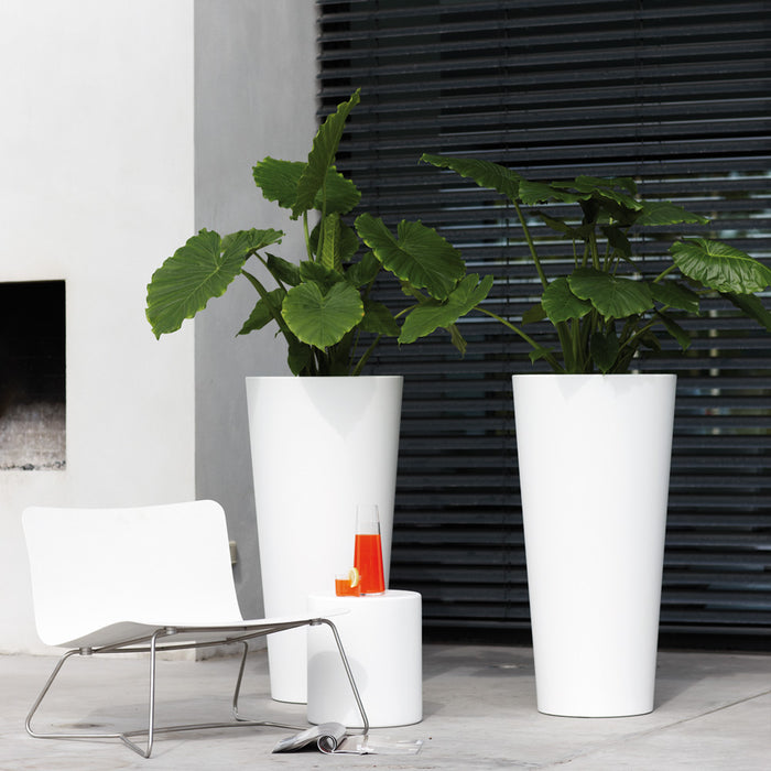 elho Pure Straight Round High Plantenbak Ø 40 cm - Wit