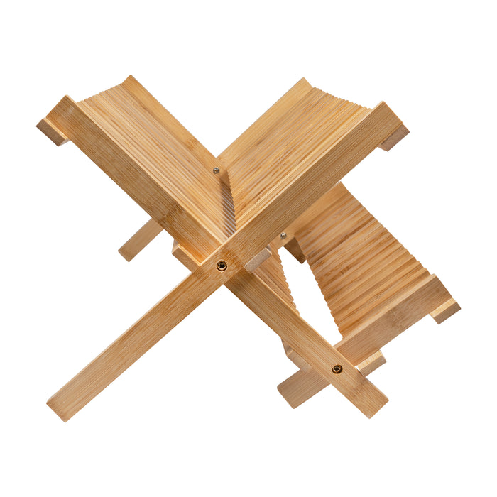 QUVIO Afdruiprek opklapbaar bamboe