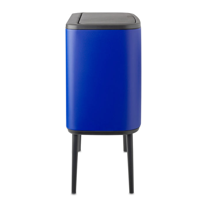 Brabantia Bo Touch Bin Afvalemmer 34 Liter (11 + 23 Liter) - Mineral Powerful Blue