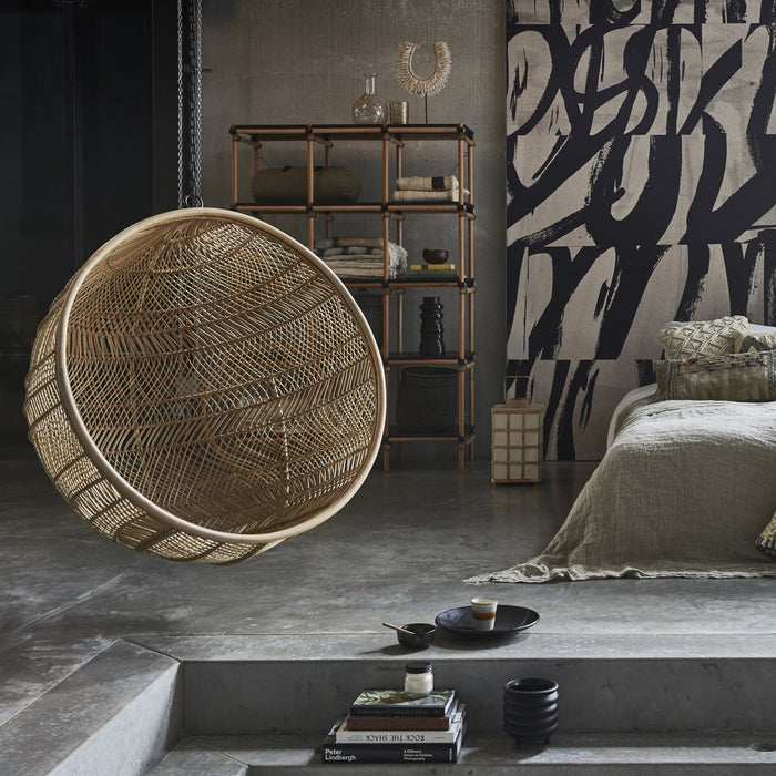 HKliving Ronde Bohemian Hangstoel