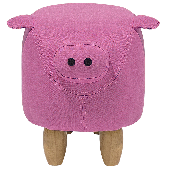 Beliani - PIGGY - Hocker - Roze - Polyester