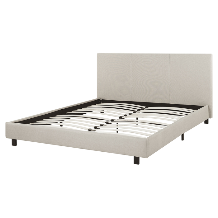 Beliani - ALBI - Tweepersoonsbed - Zwart - 160 x 200 cm - Polyester