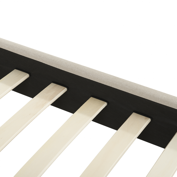 Beliani - ALBI - Tweepersoonsbed - Zwart - 160 x 200 cm - Polyester