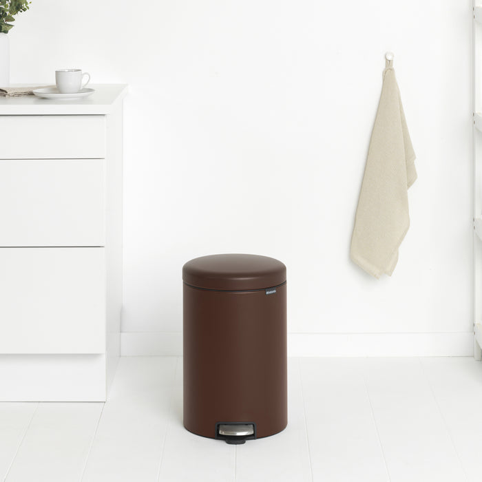 Brabantia NewIcon Pedaalemmer 20 L - Mineral Cosy Brown