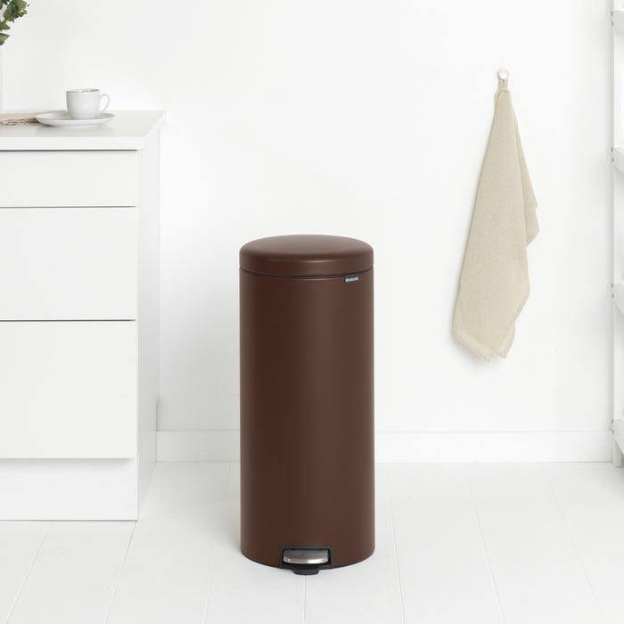 Brabantia NewIcon Pedaalemmer 30 L - Mineral Cosy Brown