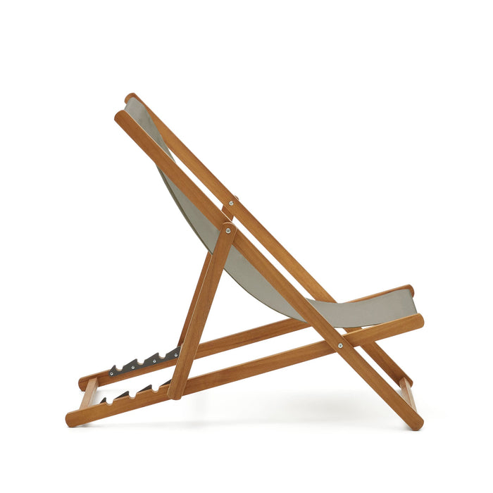 Kave Home - Adredna strandstoel groene massief acaciahout FSC 100%