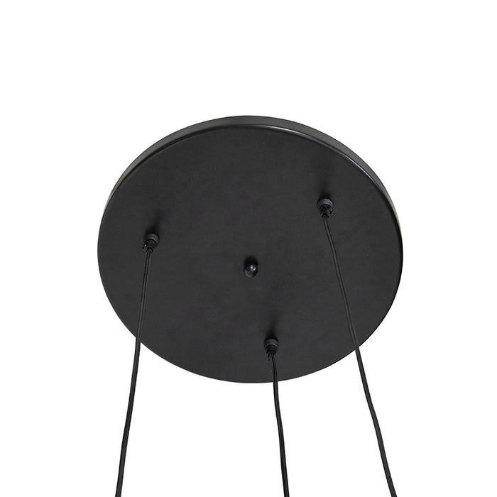 QAZQA Art deco hanglamp goud rond 3-lichts - Maro