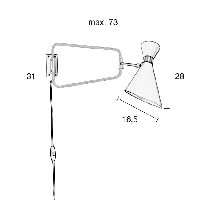 Zuiver Shady Wandlamp