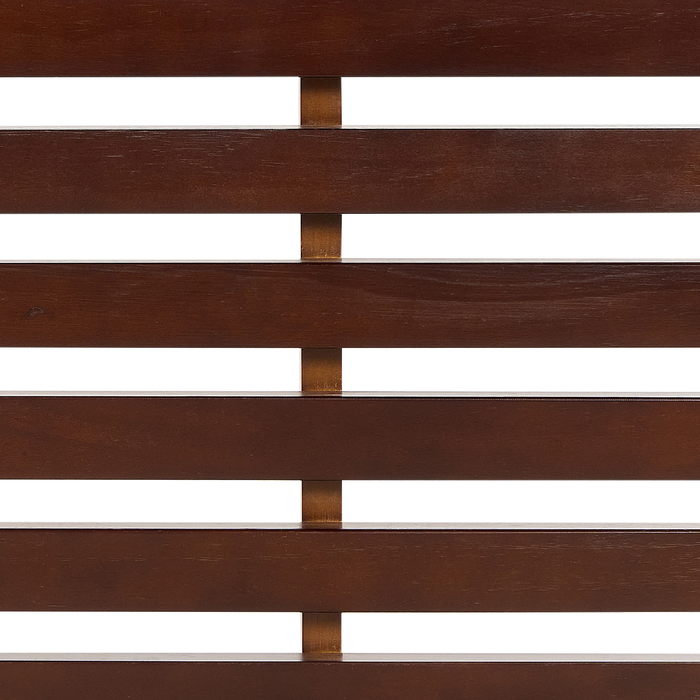 Beliani-CARNAC -Tweepersoonsbed-Donker hout-180 x 200 cm-Rubberhout