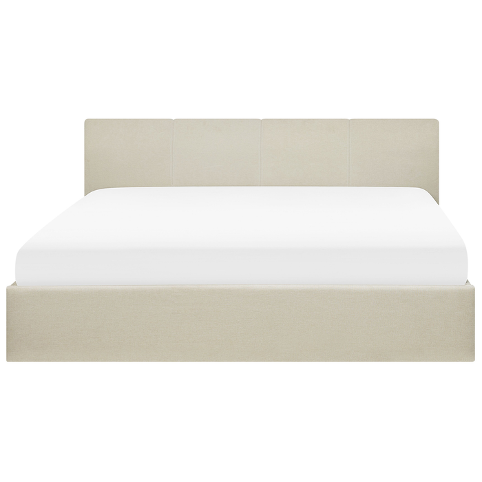 Beliani - ORBEY - Tweepersoonsbed - Beige - 180 x 200 cm - Polyester