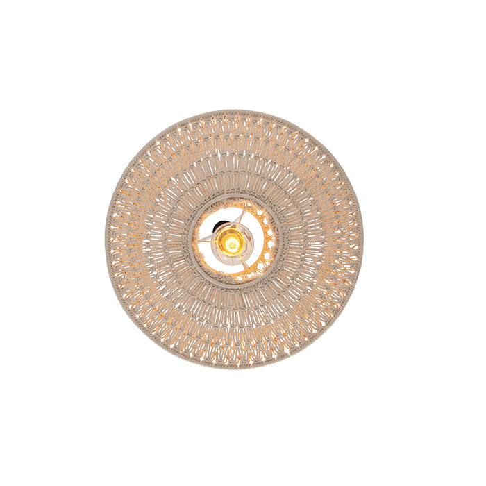 QAZQA Oosterse hanglamp macramé 50 cm - Leonard