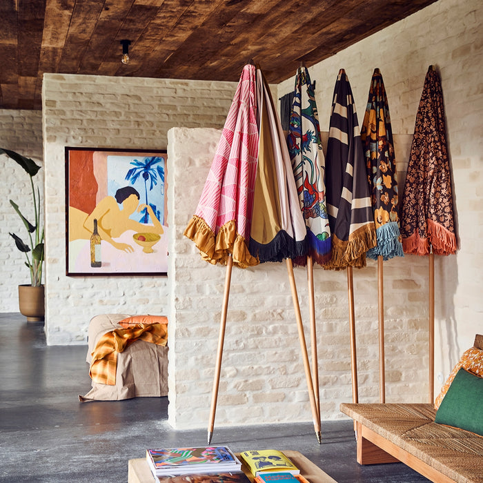 HKliving Parasol Ø 200 cm - Graphic twist