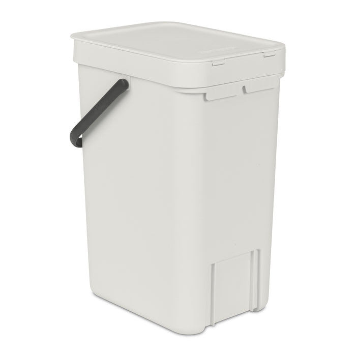 Brabantia Sort & Go Afvalemmer / Opberger 12 L - Grijs
