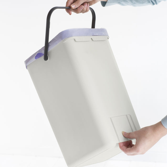 Brabantia Sort & Go Afvalemmer / Opberger 12 L - Grijs