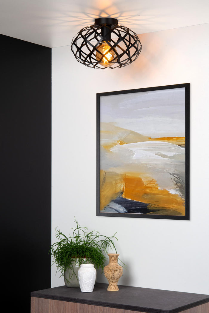 Lucide WOLFRAM Plafonnière - Zwart