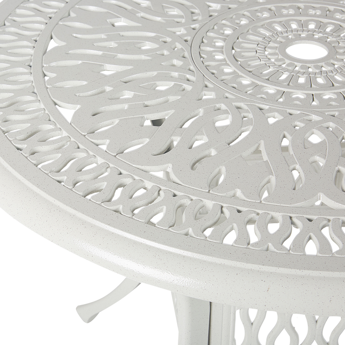 Beliani - ANCONA - Tuinset voor 4 - Wit - Aluminium