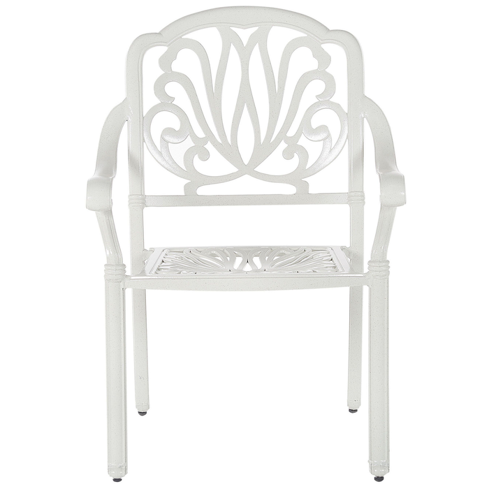 Beliani - ANCONA - Tuinset voor 4 - Wit - Aluminium