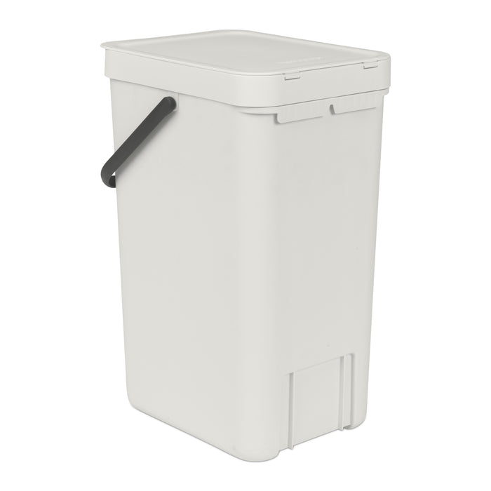 Brabantia Sort & Go Afvalemmer / Opberger 16 L - Grijs