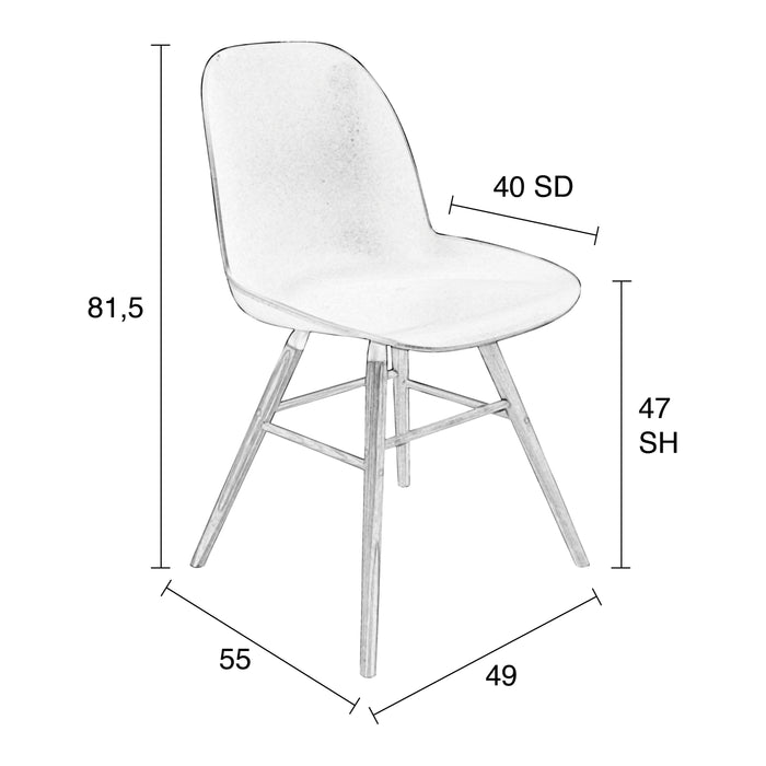 Zuiver Albert Kuip Eetkamerstoel