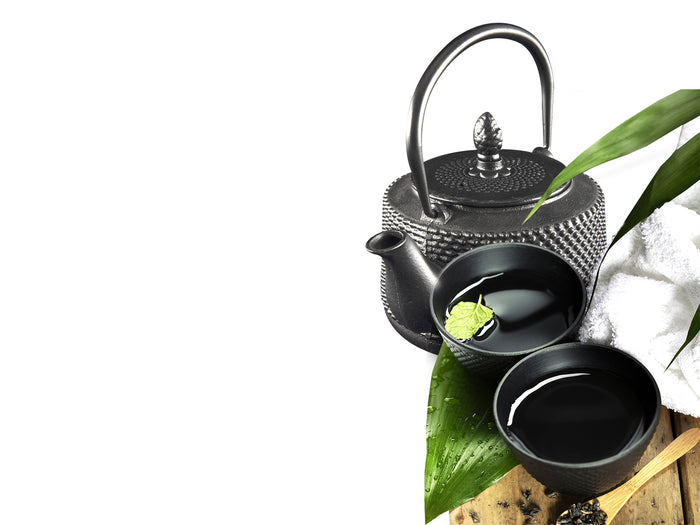 SakuraTea - Theepot - Gietijzer - Zwart - 0.75 L - Met RVS