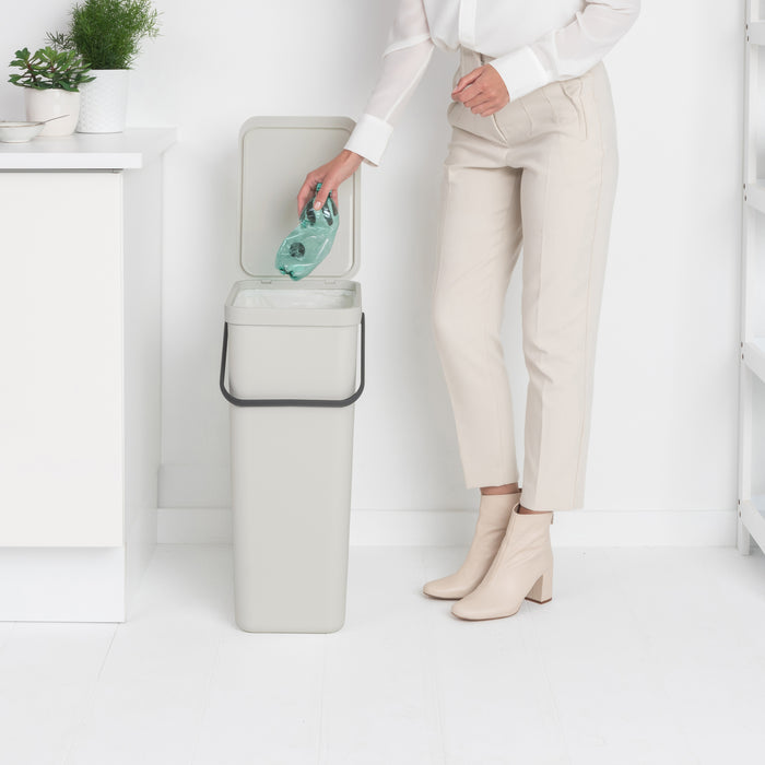 Brabantia Sort & Go Afvalemmer 40 L - Grijs