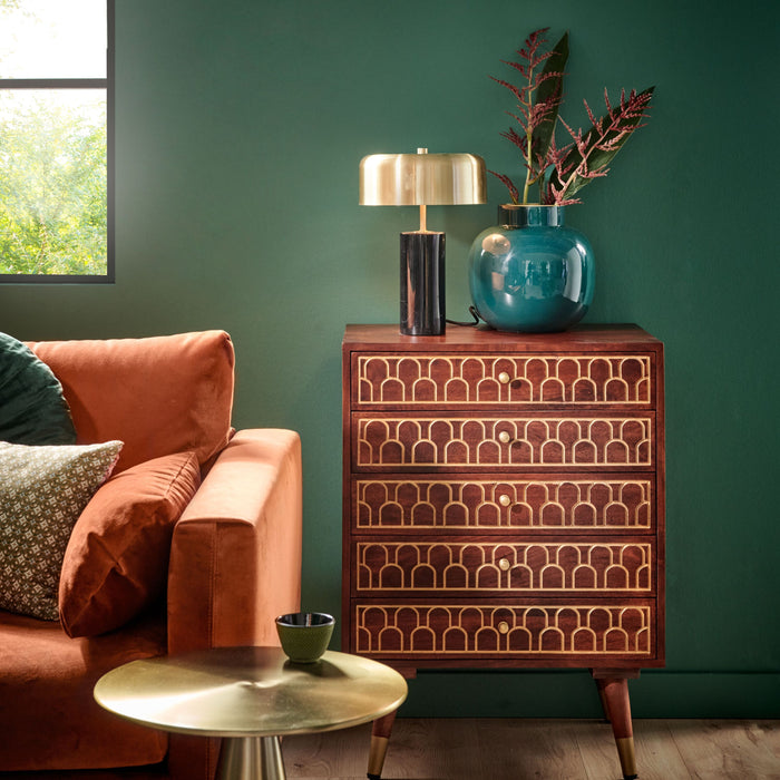 Pip Studio Blushing Birds Vaas 25 cm - Donkergroen