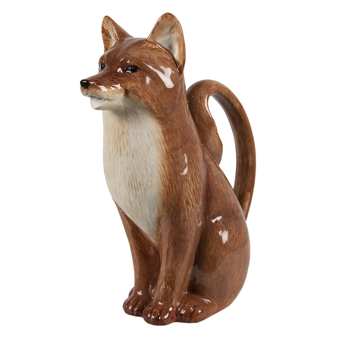 Clayre & Eef Decoratieve Schenkkan Vos 21*10*24 cm Bruin Porselein