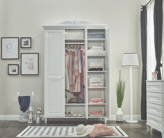 Rocky Lora 3-deurs Kledingskast