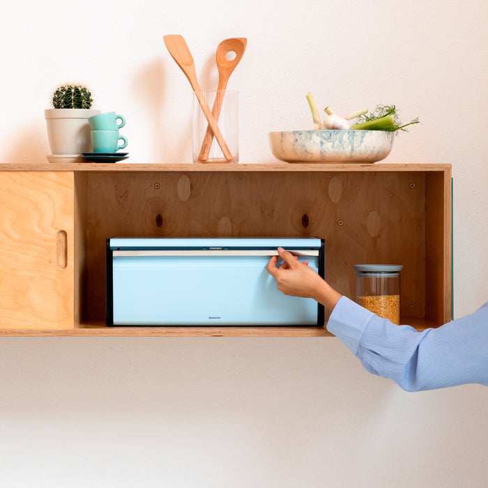 Brabantia Broodtrommel met klepdeksel - Dreamy Blue