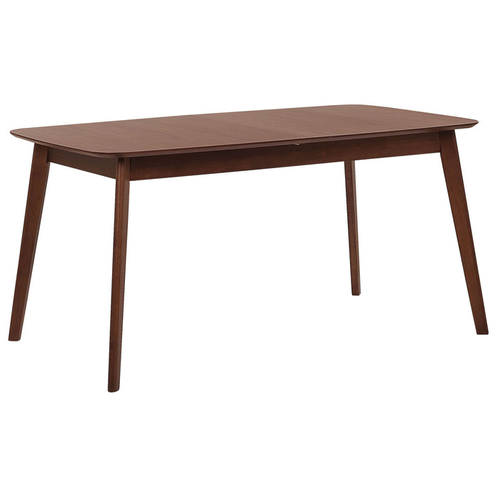 Beliani-MADOX -Uitschuifbare eettafel-Donker hout-75 x 120|150 cm-MDF