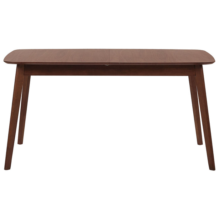 Beliani-MADOX -Uitschuifbare eettafel-Donker hout-75 x 120|150 cm-MDF