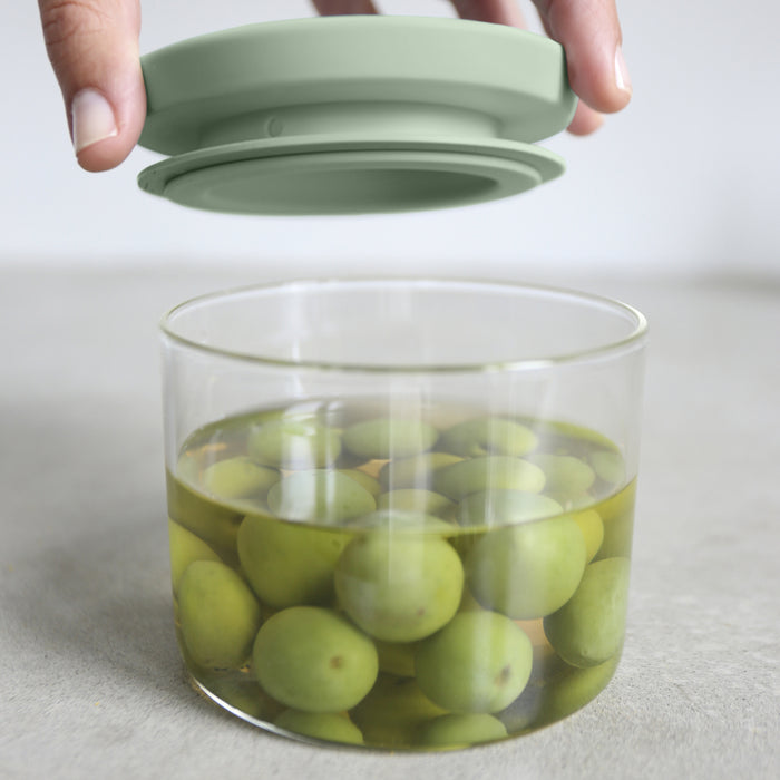 Brabantia Glazen Voorraadbussen stapelbaar - Set van 3