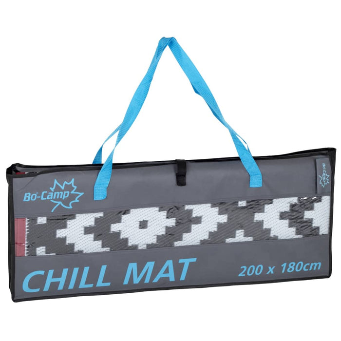 Bo-Camp Buitenkleed Chill mat Lewisham M 2x1,8 m zwart en wit