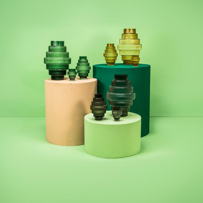 POLSPOTTEN Steps Vaas L - Groen