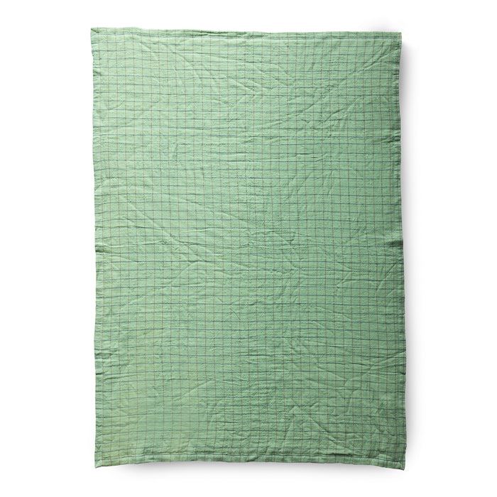 HKliving Checkered Sherpa Plaid 130 x 170 cm - Mint