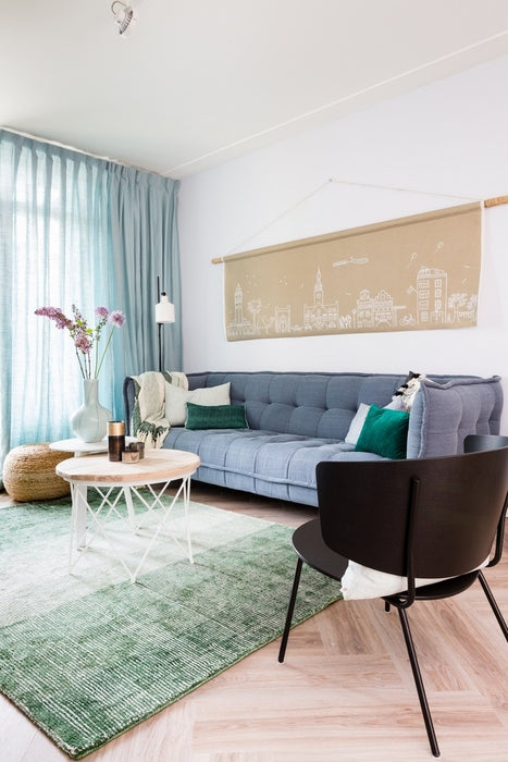 Malagoon Sahara Grainy Green Plaid 125 x 150 cm