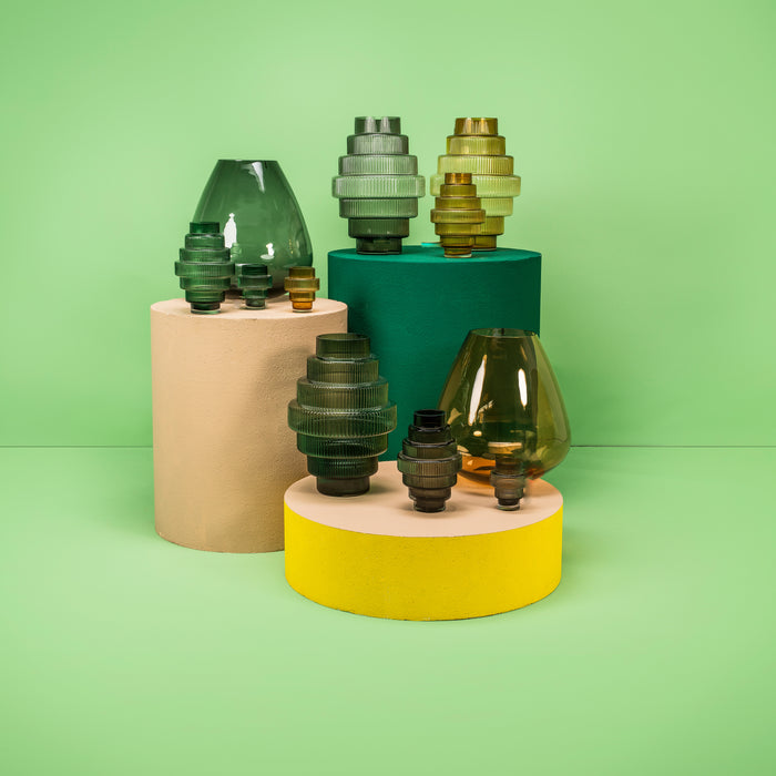 POLSPOTTEN Steps Vaas L - Grijs