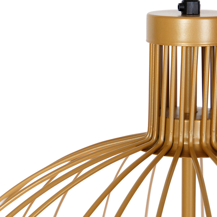 QAZQA Design hanglamp goud 50 cm - Wire Dos