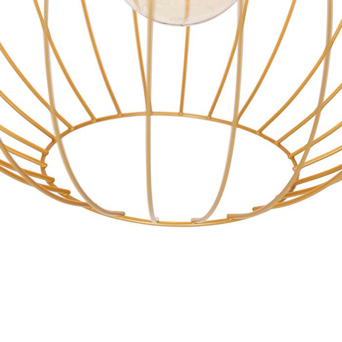 QAZQA Design hanglamp goud 50 cm - Wire Dos